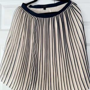 3 items $20 
J. Crew Navy and Cream Striped A-Line Skirt